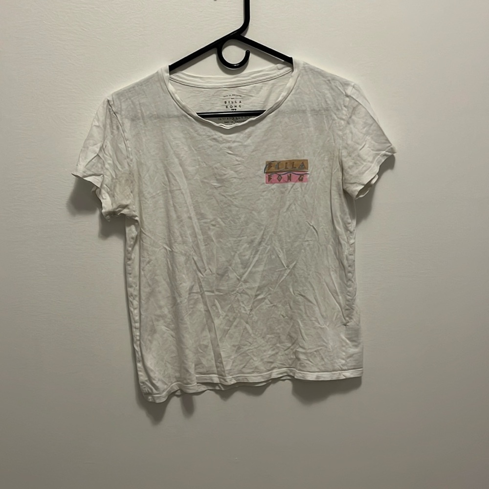 Billabong white shirt beachy